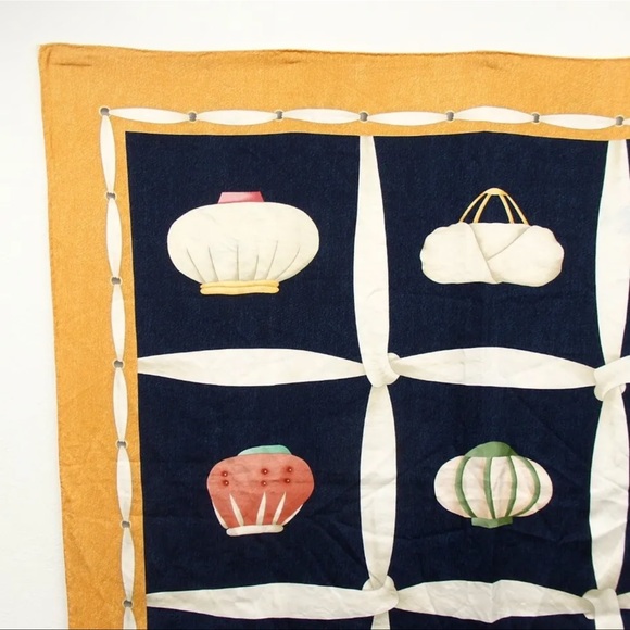 AUTH BVLGARI Silk Scarf - Picture 2 of 7